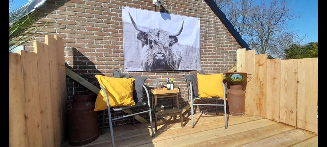 De Huifkar, Trekkershut Bij Sneek Hotell Hommerts Eksteriør bilde